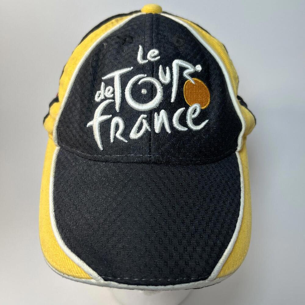 Le Tour De France Black Cap Bike Vintage Bicycle Race Hat Biking Cycle Ride